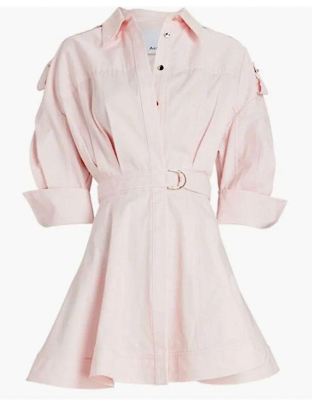 Acler Vienna Cotton Mini Dress in Pink